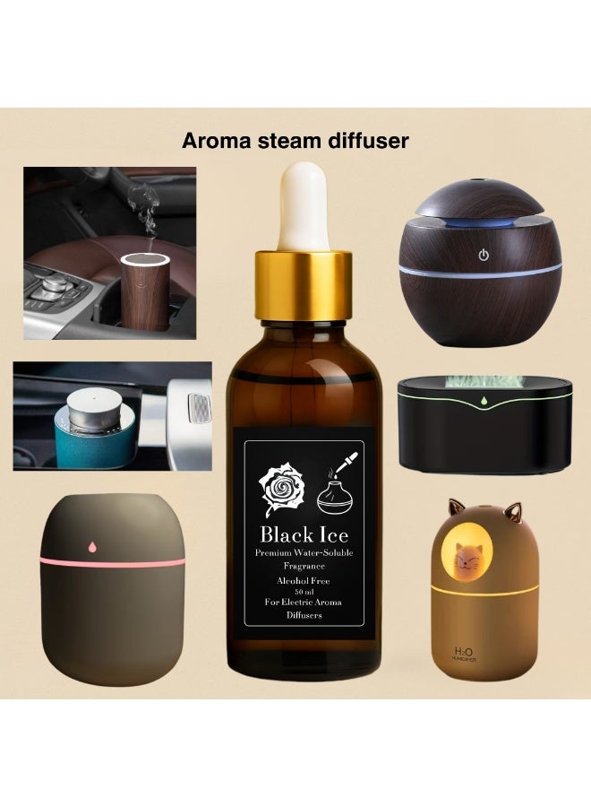 بلاك آيس عطر بلاك آيس المركز - ريفيل 50 مل للفواحات الكهربائية البخارية - خالٍ من الكحول - امن صحيا - مع ثبات طويل - Image 2