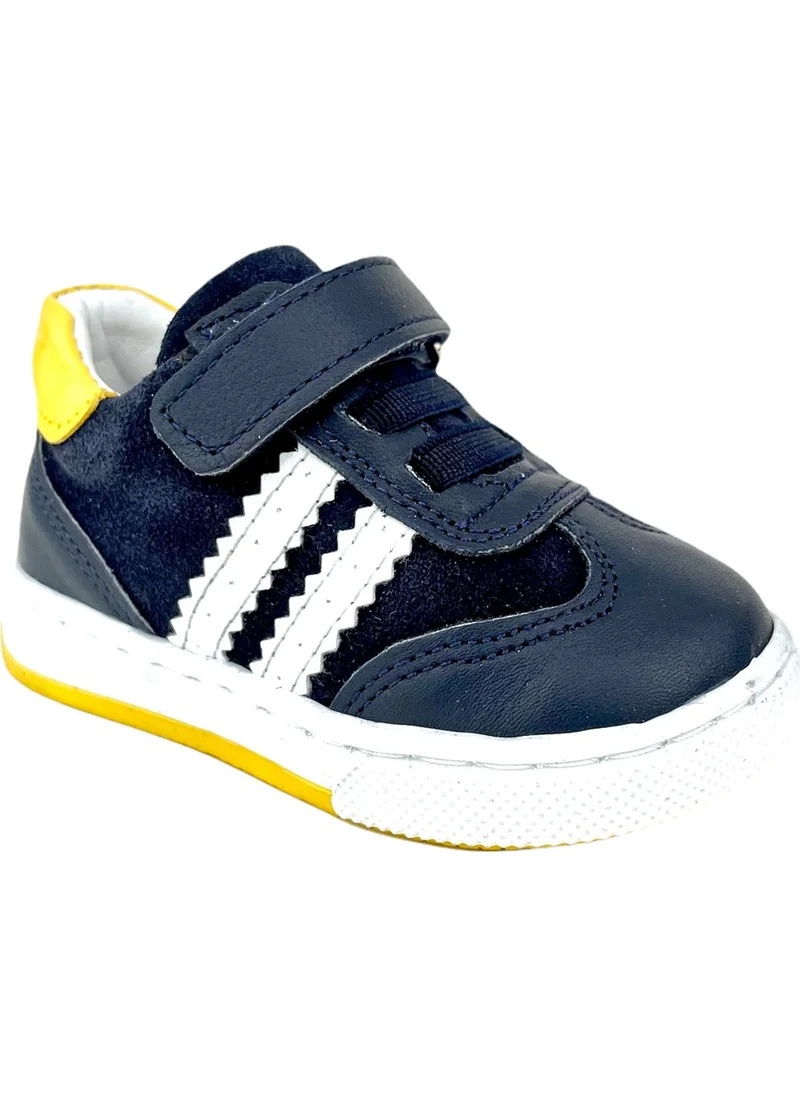 Nubebe First Step Comfortable Fit Sneakers Navy Blue-White