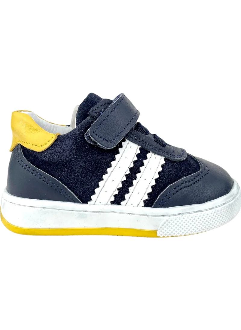 Nubebe First Step Comfortable Fit Sneakers Navy Blue-White