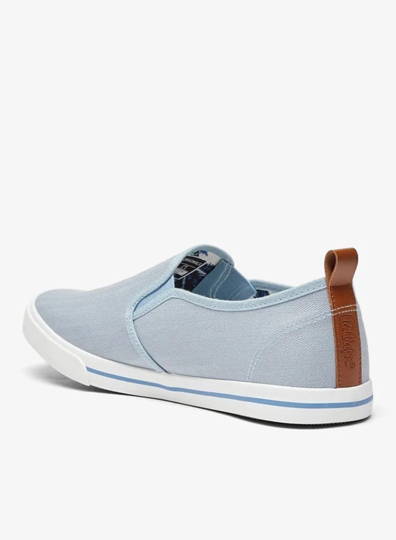Lee Cooper Men's Textured Slip-On Sneakers with Pull Tabs