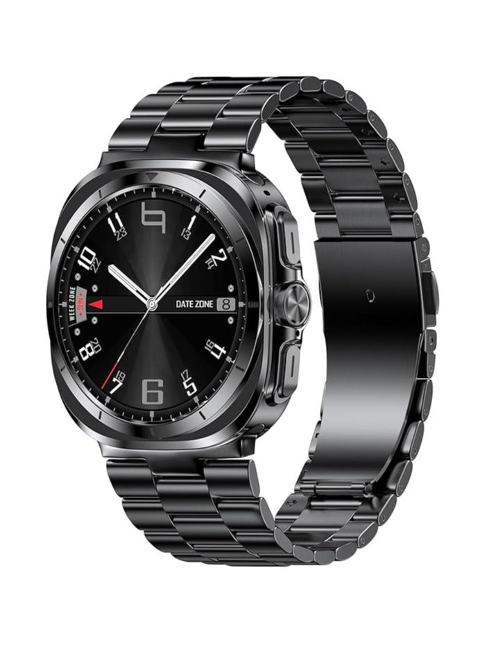 Gravity Stainless Steel Band Compatible with Samsung Galaxy Watch Ultra 47mm, No Gap Solid Metal Business Replacement Wristband for Galaxy Watch Ultra 2024, Sleek, Adjustable Strap for Men & Women, Durable & Elegant Design - Image 1