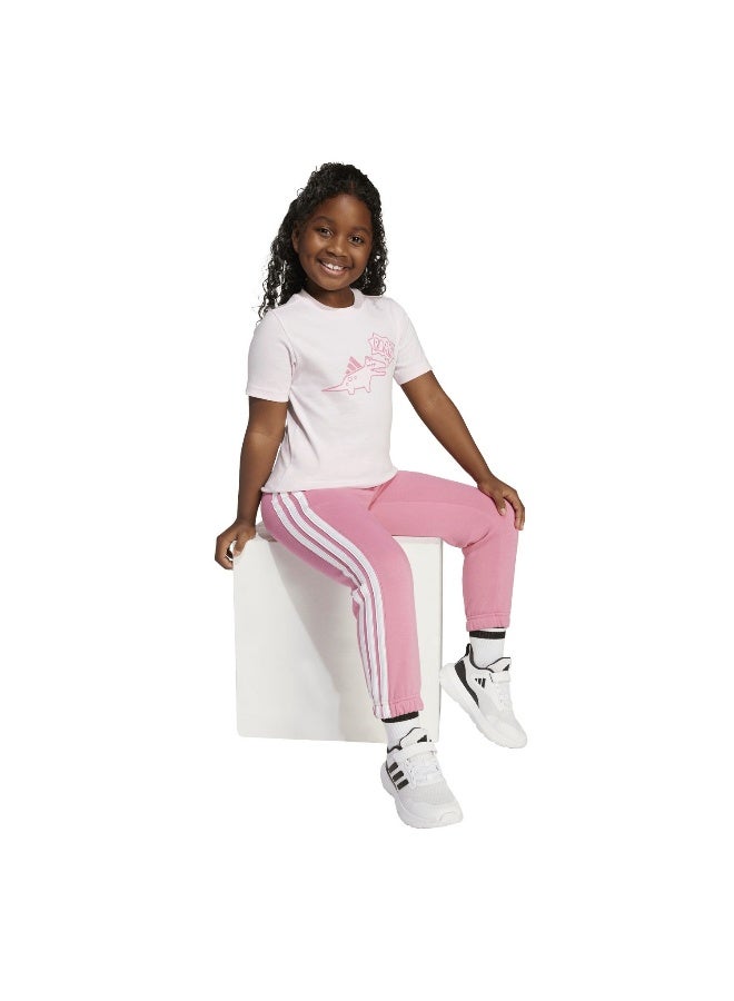 Adidas Lk Adiraptor T Pink Training T-Shirts For Kids 3-4Y - Image 4
