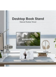 upergo C Book Stand For Reading, Upergo Portable Book Holder For Desk, Angle Adjustable Textbook Stand For Document Recipe, Cookbook, Music Book  - Image 2