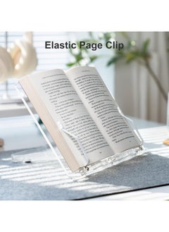 upergo C Book Stand For Reading, Upergo Portable Book Holder For Desk, Angle Adjustable Textbook Stand For Document Recipe, Cookbook, Music Book  - Image 4