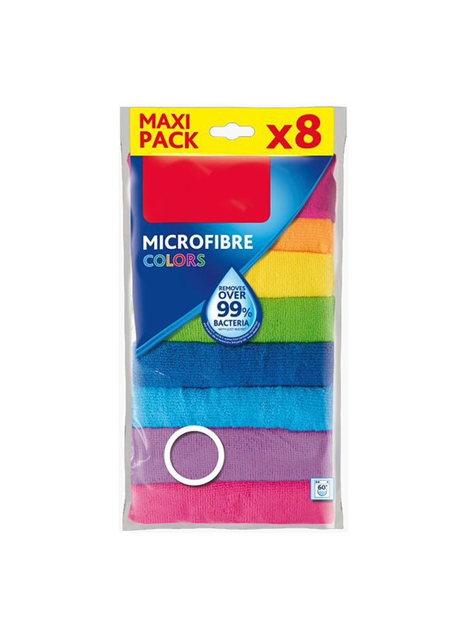Vileda 8-Piece Microfibre Multipurpose Cloth Set - Image 1