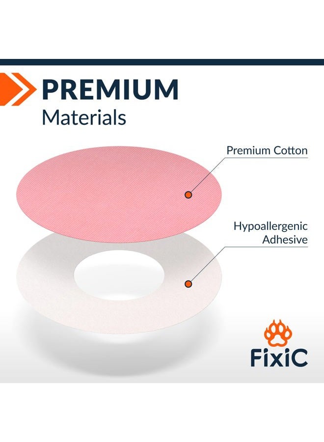 Fixic Freestyle Adhesive Patch 25 PCS – Good for Libre 1, 2, 3 & Plus – Enlite – Guardian – NO Glue in The Center of The Patch – Pre-Cut Back Paper – Long Fixation for Your Sensor! (Pink) - Image 2