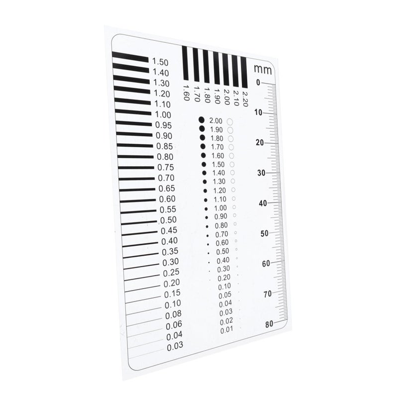 Pocket Ruler For Concrete Scratch And Flaw Detection High Precision Measurement - Image 2