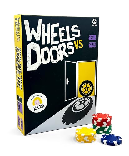 Format Games Wheels vs Doors Party Game Hilarious Game Based on Social Media Discussions Fun Family Game for Kids and Adults Ages 8 220 Players 30 Minute Playtime Made by Format Games - Image 1
