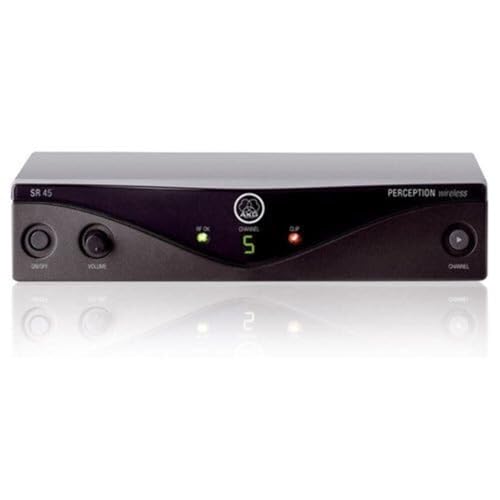 AKG Pro Audio Perception Wireless Microphone System with SR45 Stationary Receiver, PT45 Pocket Transmitter, and C544L Headworn Microphone- Sports Set (3248X00010) - Image 2