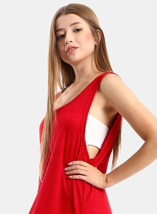 kady Jamila women round collar cover up with side slitswomen ,red-xxl - Image 4