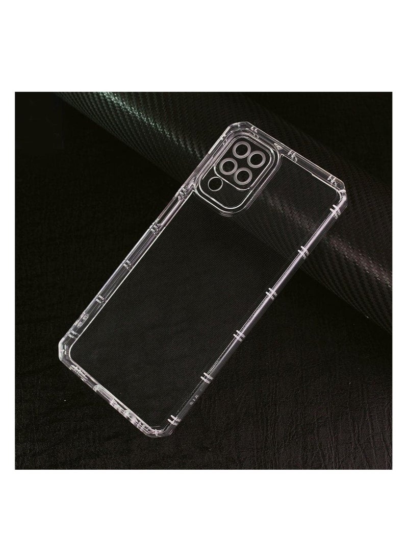 Shockproof Gorilla Glass Case with Dual Camera Protection for Samsung Galaxy A12/M12 