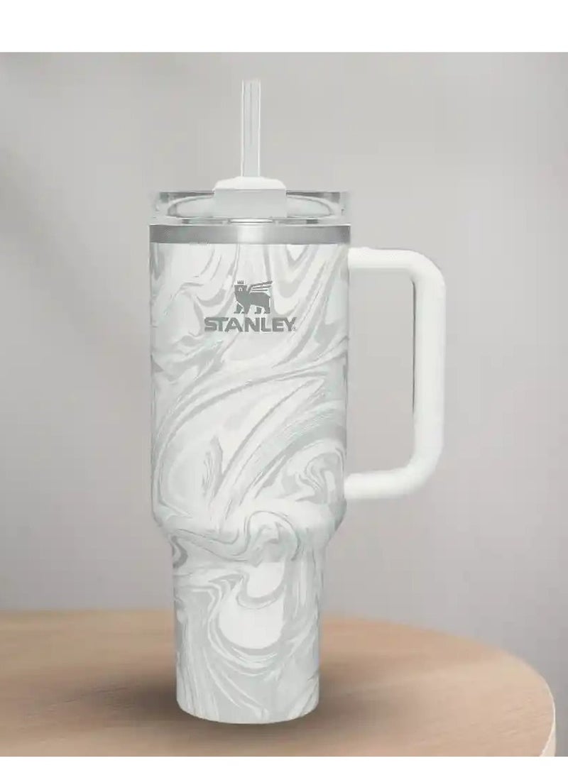 Stanley 2-Pack Quencher H2.0 FlowState 40oz Stainless Steel Vacuum Insulated Tumbler with Lid & Straw – Rose Quartz & Swirl | Leak-Resistant, Double-Walled Insulation Keeps Drinks Hot for 7 Hours & Cold for 11 Hours | Durable, Ideal for Coffee, Water, Smoothies & On-the-Go Hydration - Image 3