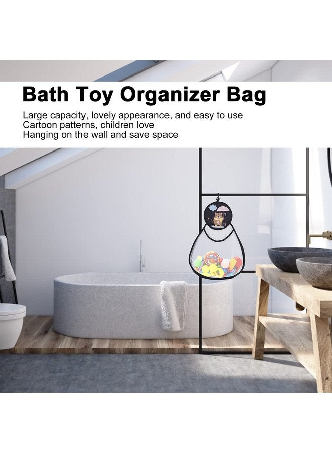 جلوجلو منظم ألعاب الحمام، حقيبة ألعاب الحمام المعلقة لتخزين ألعاب الحمام مع شبكة سريعة الجفاف للأطفال الصغار - Image 3