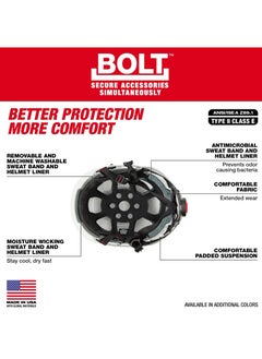 BOLT™ Red Safety Helmet (USA) Type 2, Class E Unvented - pzsku/ZB8C1A78B6CC797DE776FZ/45/_/1722348492/0c0f14ff-b465-4a4d-afef-8f27012e8430