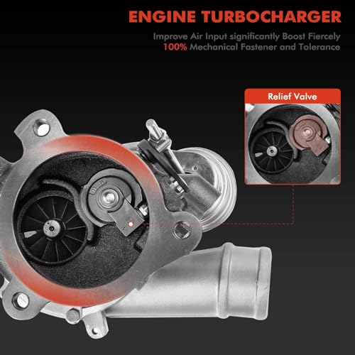A-Premium Complete Turbo Turbocharger Kit, with Wastegate Actuator & Gasket, Compatible with Audi TT Quattro 2003 2004 2005 2006, 1.8L, Replace# 5304-970-0023, 06A145704Q - Image 4