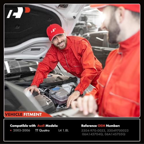 A-Premium Complete Turbo Turbocharger Kit, with Wastegate Actuator & Gasket, Compatible with Audi TT Quattro 2003 2004 2005 2006, 1.8L, Replace# 5304-970-0023, 06A145704Q - Image 3