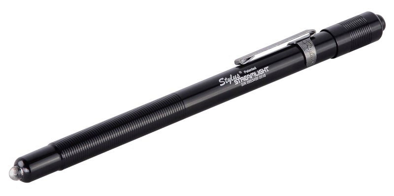 Streamlight 65006 Stylus 2-Lumen Red LED Pen Light for Medical, Tactical, and Law Enforcement Use with 3 AAAA Alkaline Batteries, Black - Image 1