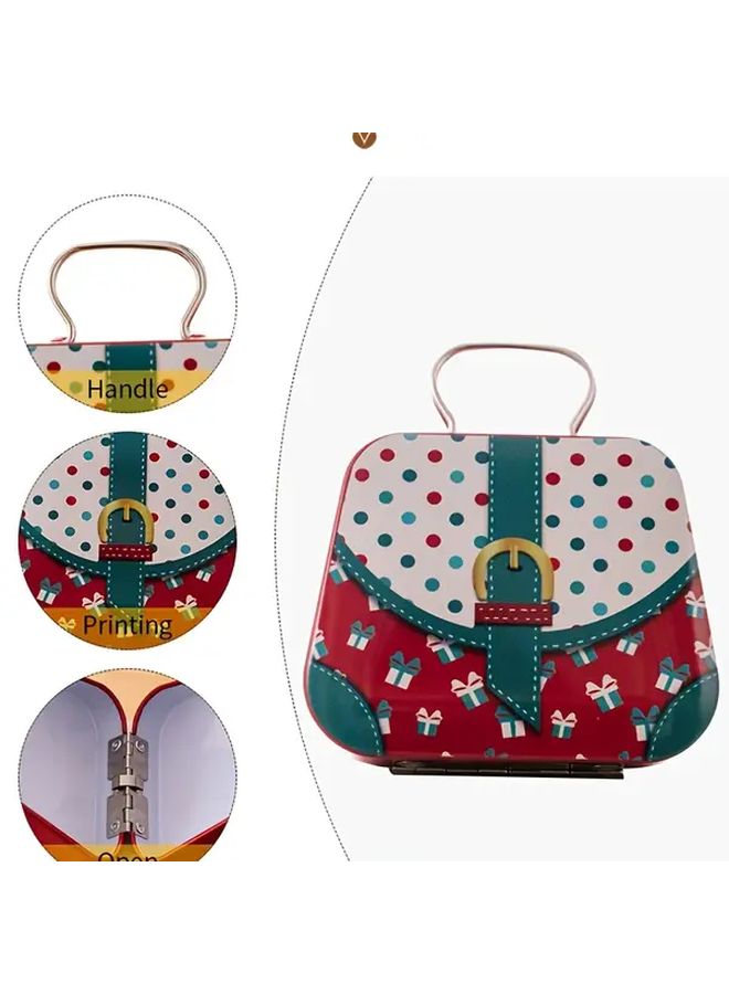 Elegant Metal Christmas Gift Box Style C Red Green Black Golden White Gray Brown - Image 3