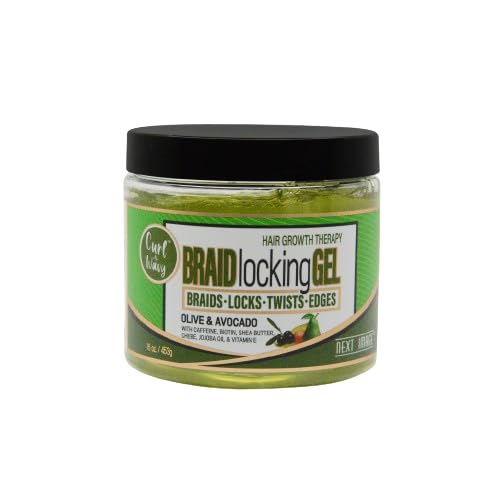 NEXT IMAGE  Braid Locking Gel Olive  Avocado