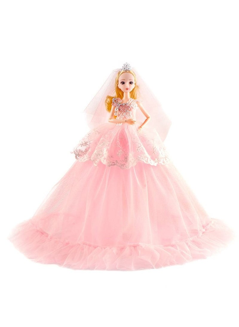 1-Piece Doll Children's and Girls' Toy Training Institution Gift Box with Enamel Cartoon Dolls 30cm