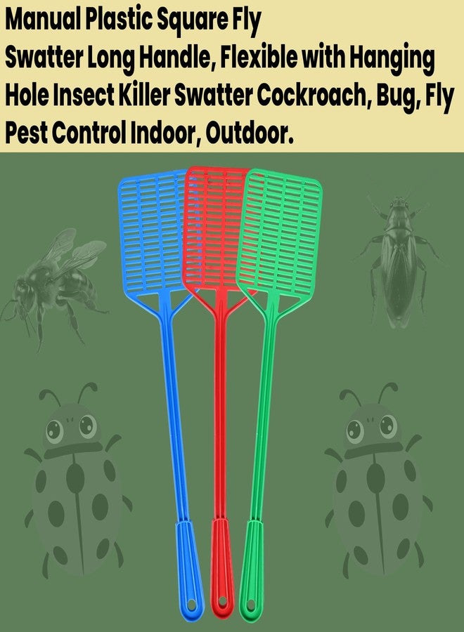 Turtuls Group Fly Swatter for Cockroach,Mosquito,Flies and Centipedes All Instant Killar (Many Colour) Pack of-2 - Image 4