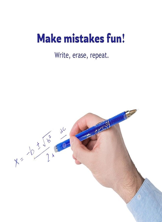 APCATIO Fine Tip Erasable Gel Pens Blue Ink Rollerball Pens Rub-Out Friction Pens, Erasable ink Pen, Retractable Erasable Gel Pen, Blue Ink (12) - Image 2