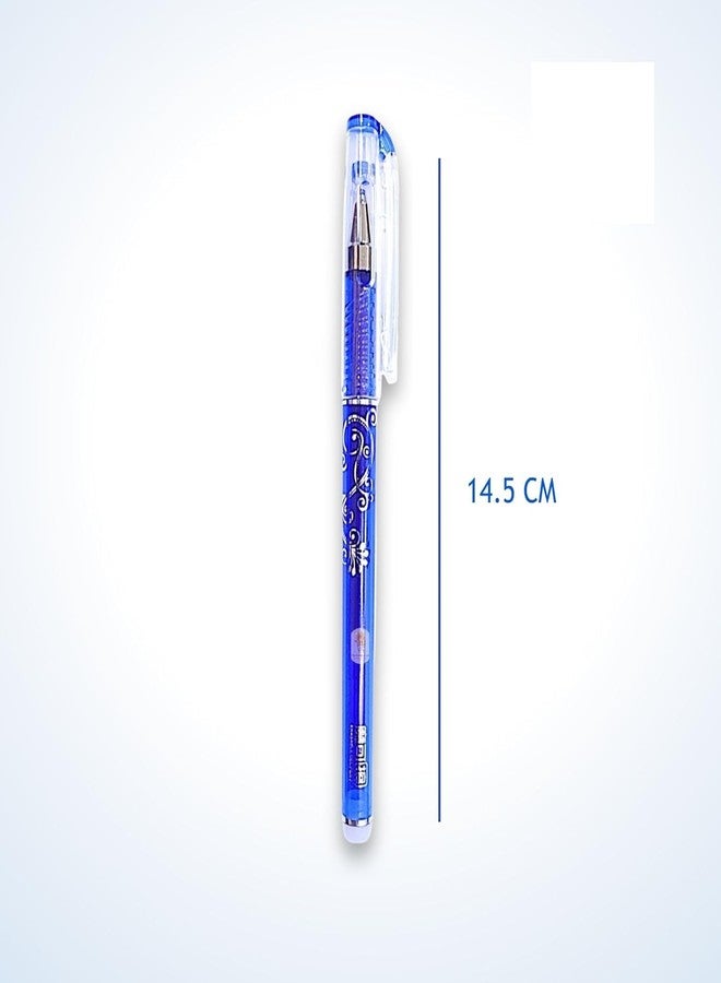 APCATIO Fine Tip Erasable Gel Pens Blue Ink Rollerball Pens Rub-Out Friction Pens, Erasable ink Pen, Retractable Erasable Gel Pen, Blue Ink (12) - Image 4