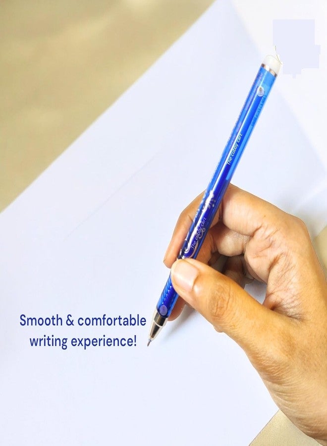APCATIO Fine Tip Erasable Gel Pens Blue Ink Rollerball Pens Rub-Out Friction Pens, Erasable ink Pen, Retractable Erasable Gel Pen, Blue Ink (12) - Image 3