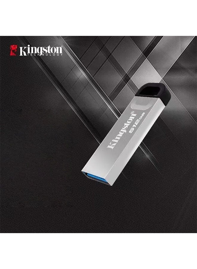 Kingston Grey Kingston DataTraveler KySOn USB3.2 Metal Drive 512GB High-Speed Edition , Read Speed 200MB/s for In-Car Commercial Use and Portable Storage in Multiple Scenarios - Image 4