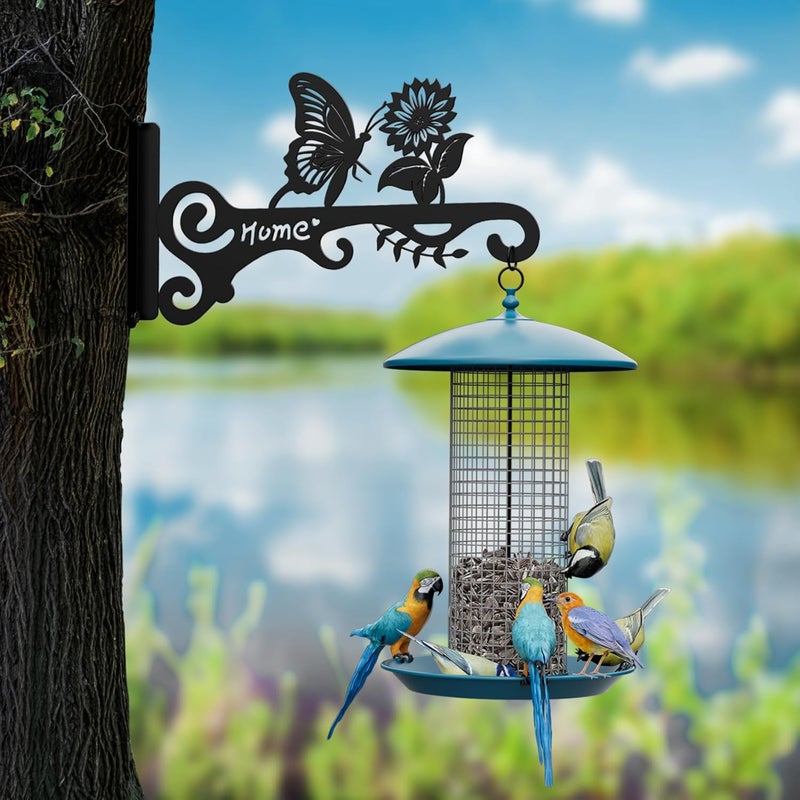 BBTFAA Metal Plant Hooks (2-Pack) - Decorative Wall Hangers with Butterfly Design for Indoor & Outdoor Use - Hanging Brackets for Plants, Flower Baskets, Bird Feeders, Lanterns - Patio, Garden, Home Decor - Image 5