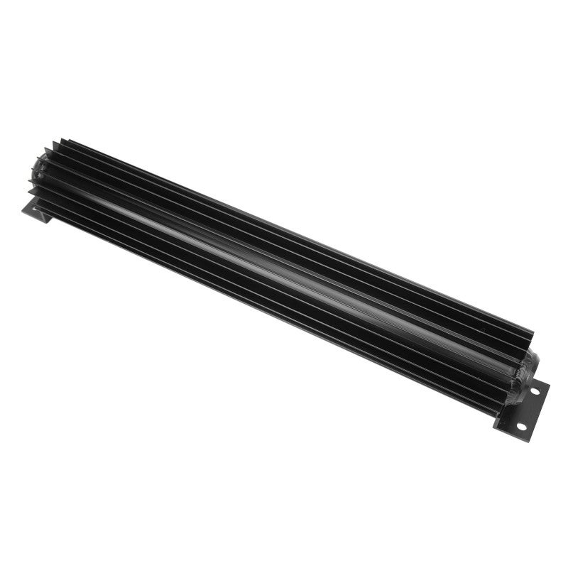 Aluminum Finned Transmission Oil Cooler Universal Black Dual Pass - Efficient Cooling Durable Rust Resistant for Car Truck and More - Image 3