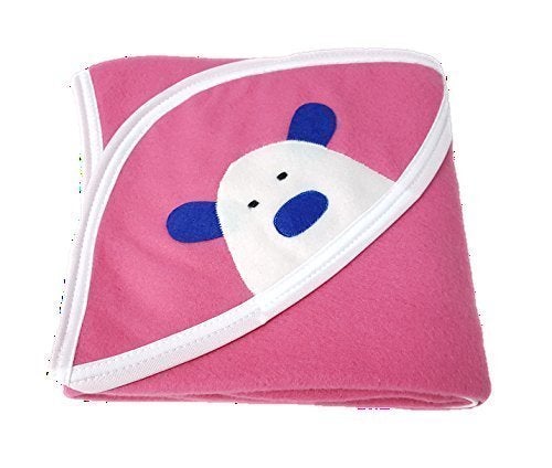 BRANDONN Newborn Biggest Size (36 INCH X 27 INCH) with Fancy Boon Border Baby Blanket for Babies (Pack of 2;Pink & HOTPINK) - Image 5