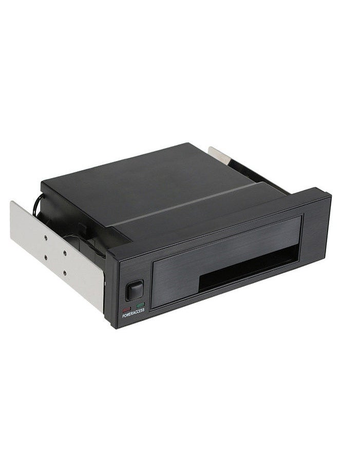 Generic - Internal Single Bay Mobile Rack Enclosure with LED Indicator Light Support Hot-swap for 2.5/3.5inches SATA HDD SSD Fit PC 5.25'' Bay - Image 1