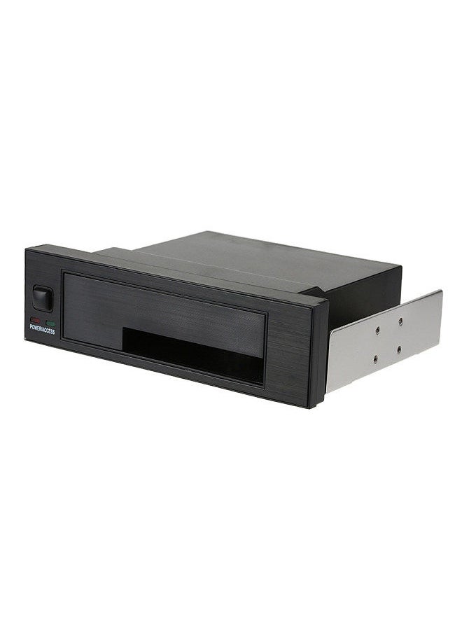 Generic - Internal Single Bay Mobile Rack Enclosure with LED Indicator Light Support Hot-swap for 2.5/3.5inches SATA HDD SSD Fit PC 5.25'' Bay - Image 1