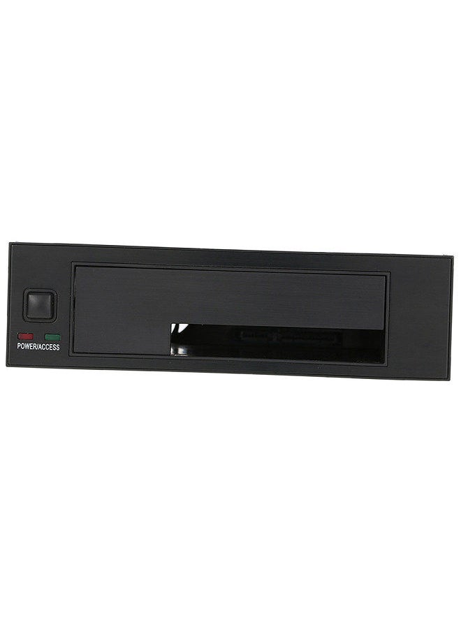 Generic - Internal Single Bay Mobile Rack Enclosure with LED Indicator Light Support Hot-swap for 2.5/3.5inches SATA HDD SSD Fit PC 5.25'' Bay - Image 1