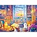 Nitktaia 300 Pieces Puzzles for AdultsEiffel Tower Dusk Reading Scene PuzzlesLarge Piece Puzzle for SeniorsCute Puppy Jigsaw Puzzles for Kids Ages 810Challenging Family Games 205 x 15 in - Image 2