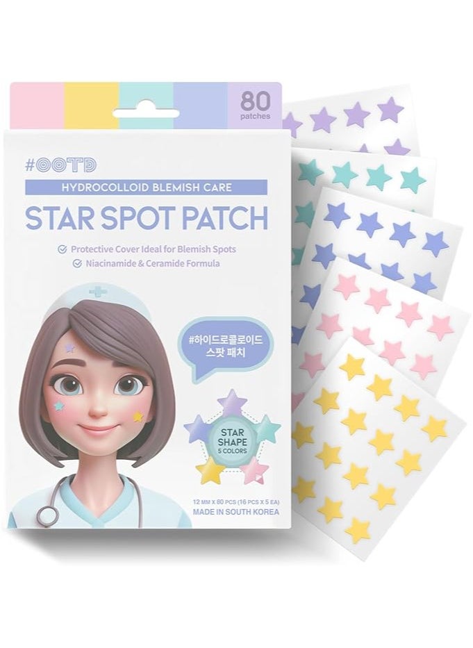 Spot Patch Star Spot Patch  Niacinamide & Ceramide Formula   (80 Count) 
