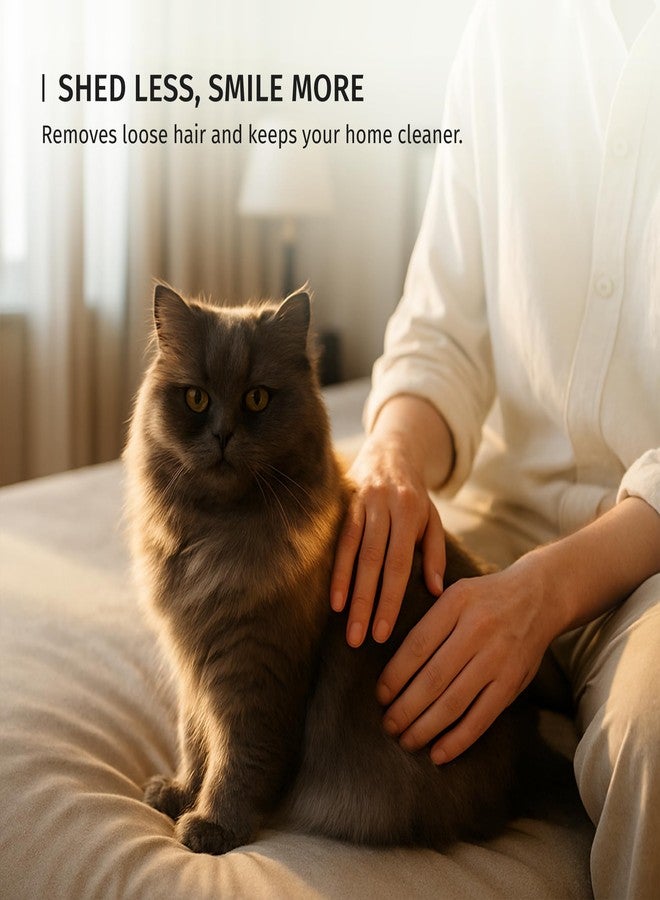 شاش، منذ عام 1869، صناعة يدوية في ألمانيا، فرشاة ناعمة للحيوانات الأليفة مزودة بدبابيس معدنية منحنية ووسادة مطاطية - تساعد على فك تشابك العقد، والقضاء على التجعد، وتقليل الشد والتشابك - Image 2