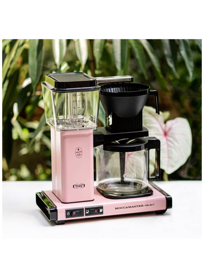 موكا ماستر KBG Coffee Brewer: ماكينة تحضير القهوة المفلترة مع دورق زجاجي – 1.25 لتر – وردي  - Image 4