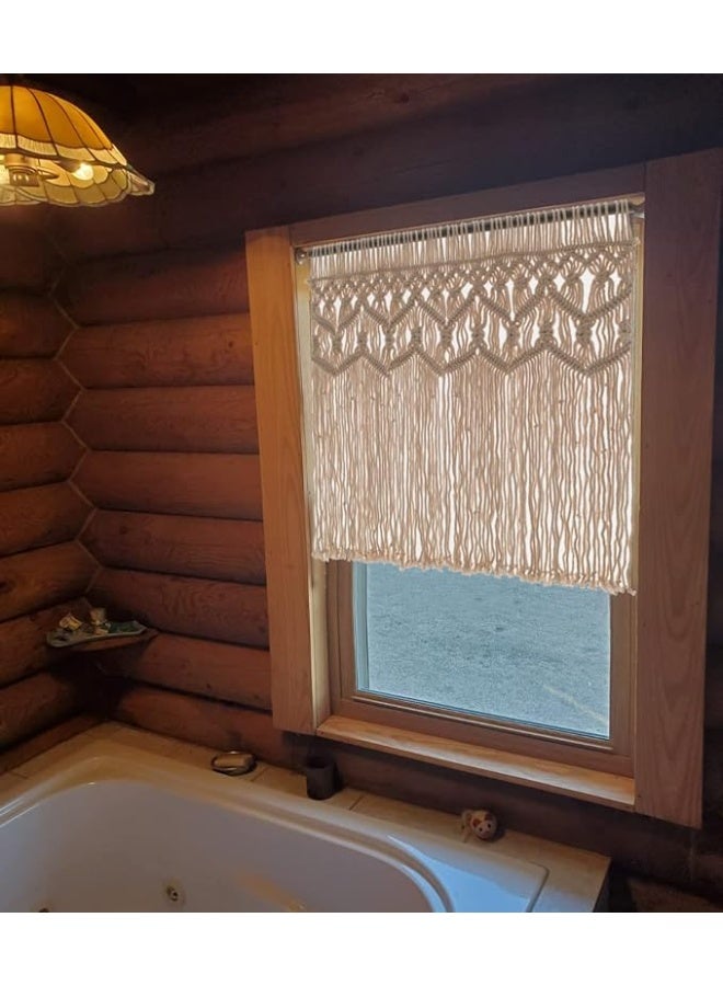 انتيكيانو ستائر بوهو مكرميه - مصنوعه يدويا للتعليق علي الحائط -66 عرض × 68.5 سم طول - Image 1