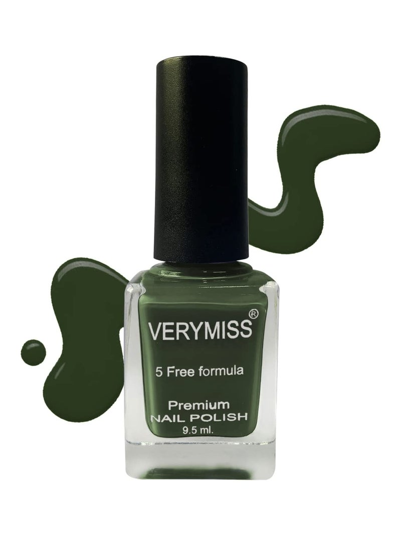 VERYMISS Verymiss Premium Nail Polish 9.5ml Olive Green  - Image 1