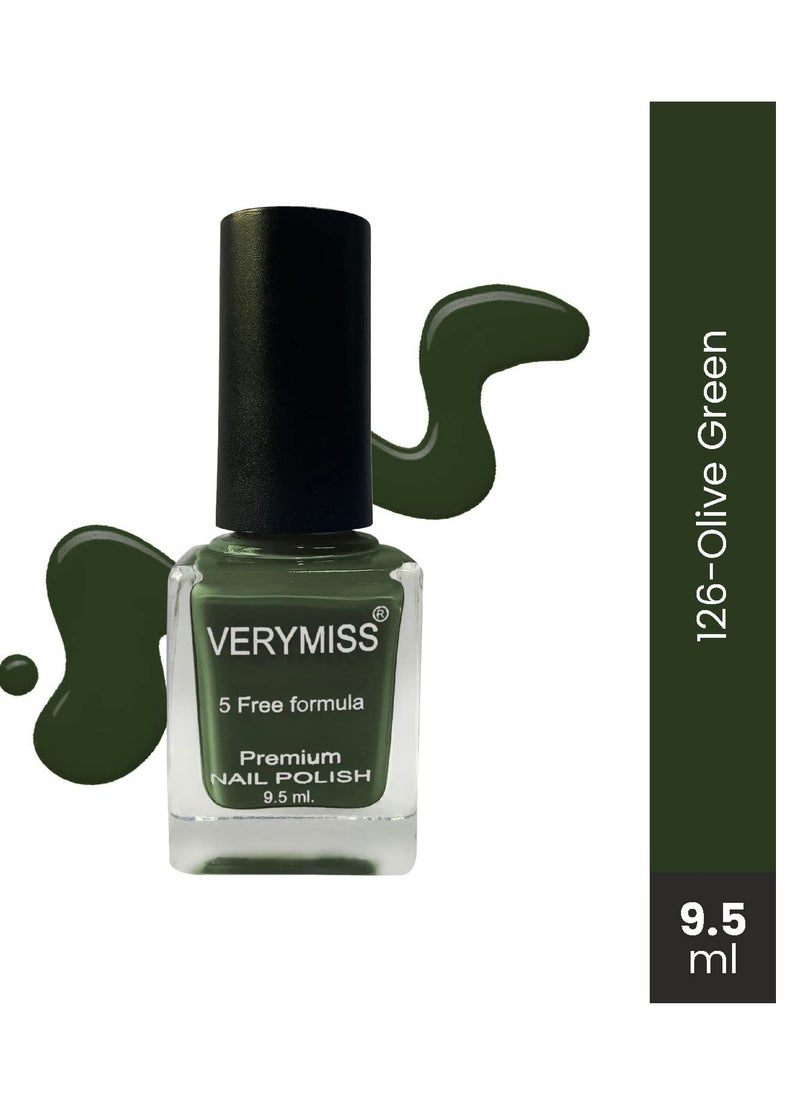 VERYMISS Verymiss Premium Nail Polish 9.5ml Olive Green  - Image 2