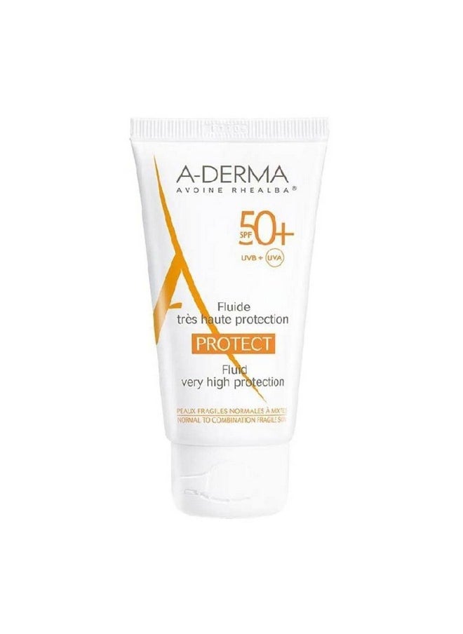 A-DERMA - Protect Invisible Fluid Spf 50+ 40Ml - Image 1