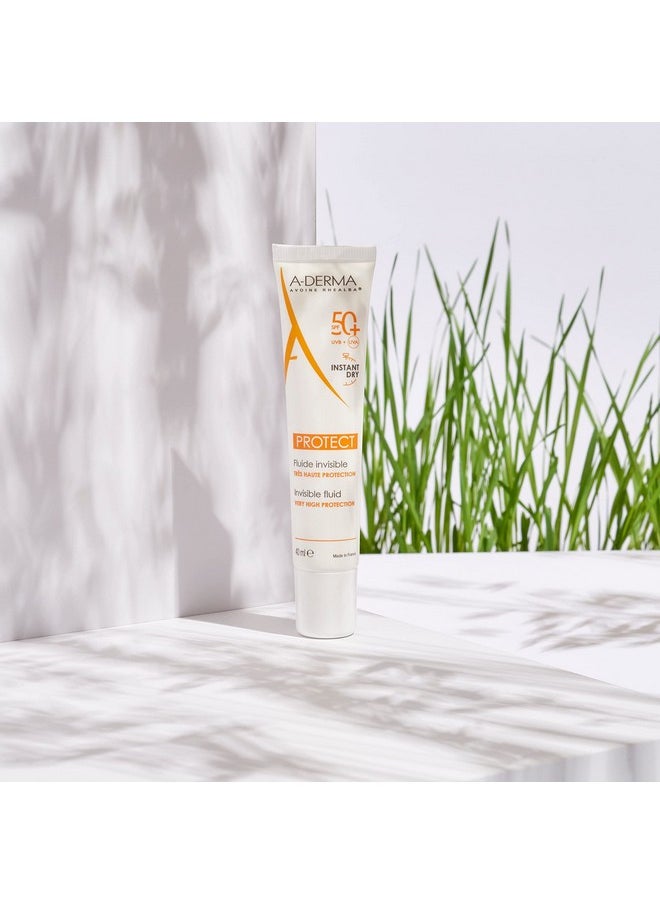 A-DERMA - Protect Invisible Fluid Spf 50+ 40Ml - Image 1