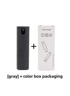 Mobile Phone Screen Cleaner Portable Spray Wipe Integrated Digital Computer Screen Cleaner Mobile Phone Screen Cleaner-Color:Color Box Packaging: Gray