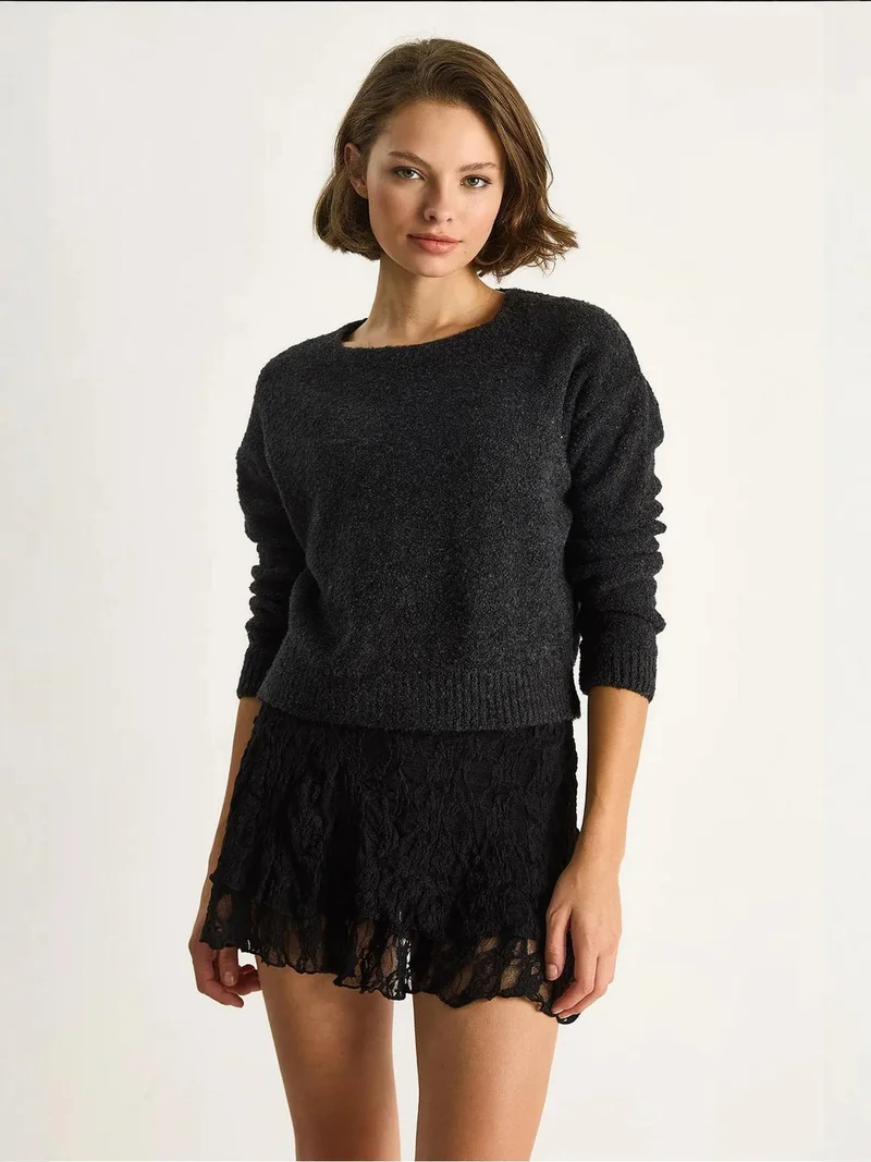 بيانكو لوتشي كنزة صوفية بياقة دائرية من لوكسي