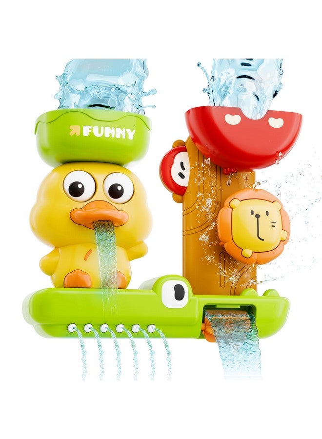 iPlay, iLearn Bath Toys for Toddlers 1-3, Baby Waterfall Bathtub Toy W/ Suction Cup, Kids Bath Tub Shower Playset, Infant Bathtime Fun Summer Pool Birthday Gift 18 24 Month, 2-4, 3-5 Year Old Girl Boy - Image 1