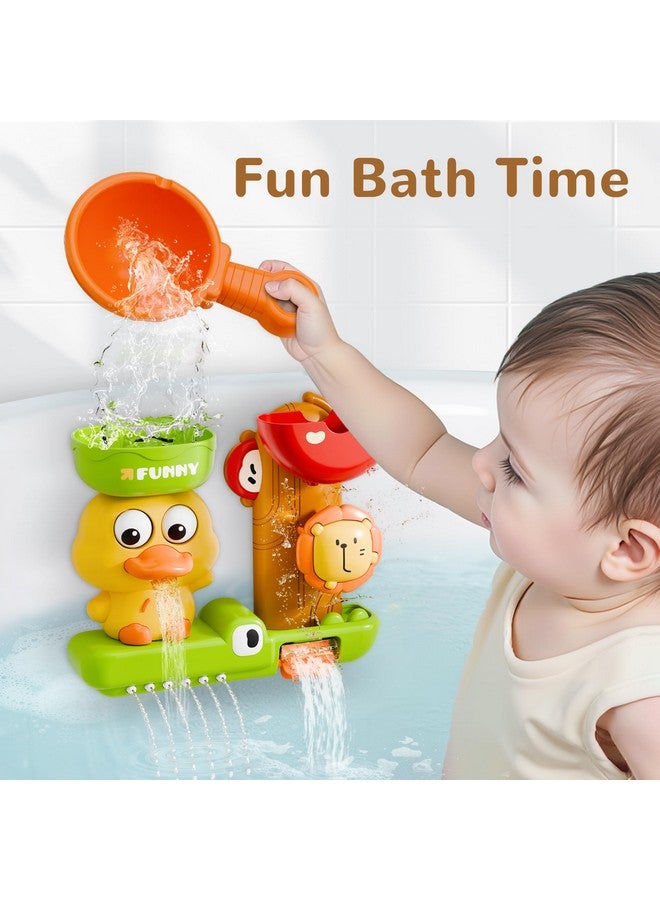 iPlay, iLearn Bath Toys for Toddlers 1-3, Baby Waterfall Bathtub Toy W/ Suction Cup, Kids Bath Tub Shower Playset, Infant Bathtime Fun Summer Pool Birthday Gift 18 24 Month, 2-4, 3-5 Year Old Girl Boy - Image 2