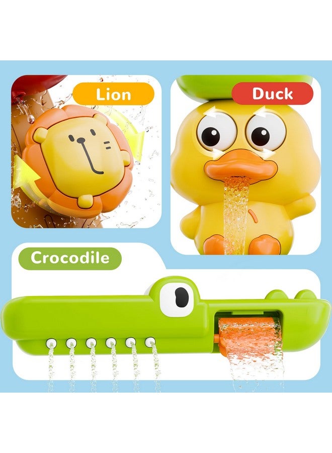 iPlay, iLearn Bath Toys for Toddlers 1-3, Baby Waterfall Bathtub Toy W/ Suction Cup, Kids Bath Tub Shower Playset, Infant Bathtime Fun Summer Pool Birthday Gift 18 24 Month, 2-4, 3-5 Year Old Girl Boy - Image 5