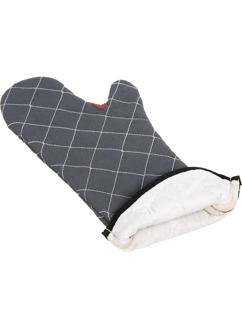San Jamar San Jamar Bestguard Oven Mitt with Reinforced Webguard Plus, Cotton, 17 Inches, Black - Image 4